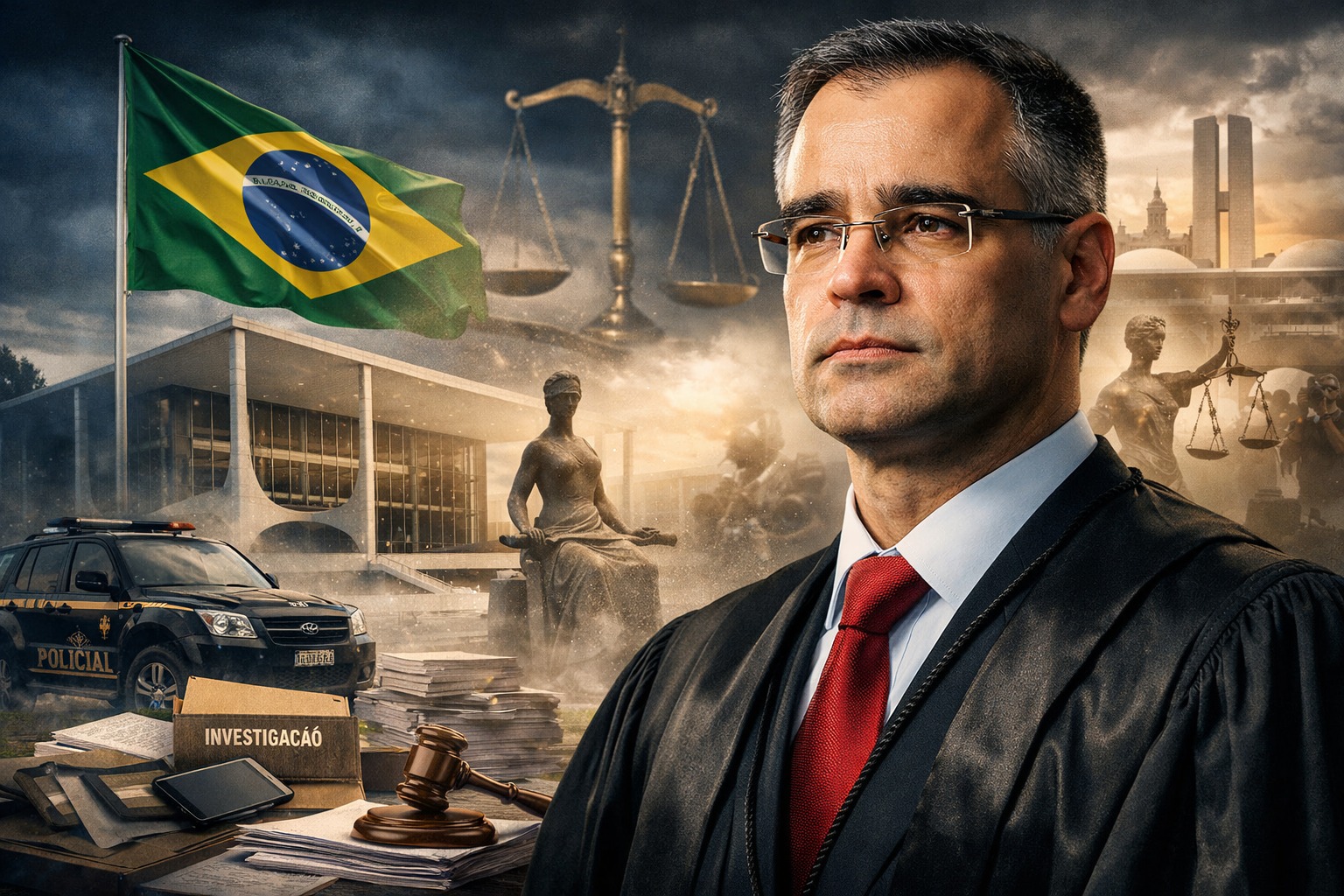 Entre poder, justiça e integridade: o protagonismo de André Mendonça no Supremo reacende debate sobre investigações e responsabilidade institucional no Brasil