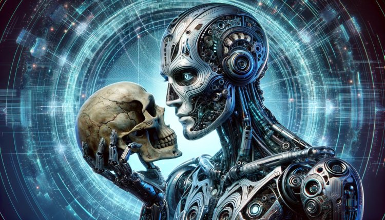 Explorando o Nexus da Arte e Inteligência Artificial: O Robô Filosófico